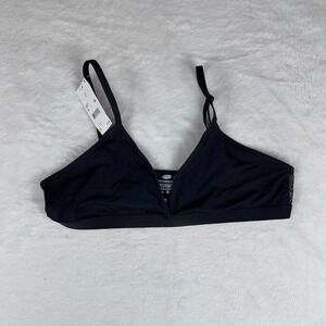 Parade Triangle Bralette Womens Large Black Eight Ball Padded Adjustable Strap‎